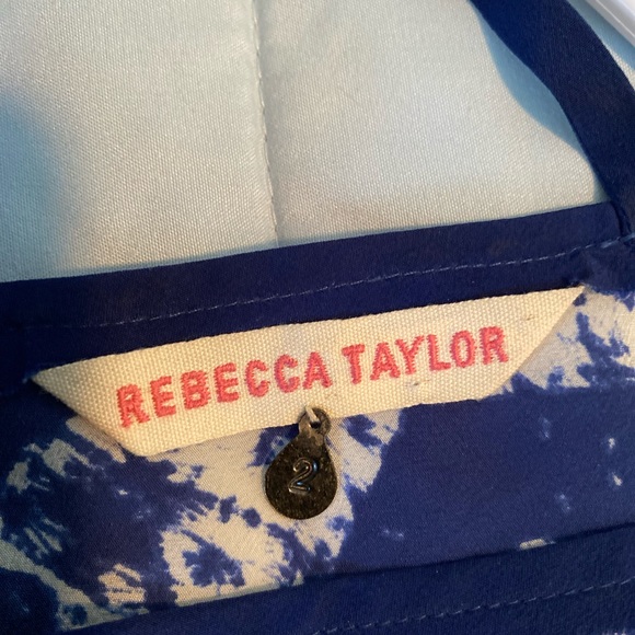 Rebecca Taylor Short-Sleeve Blouse Size 2 - Picture 2 of 3